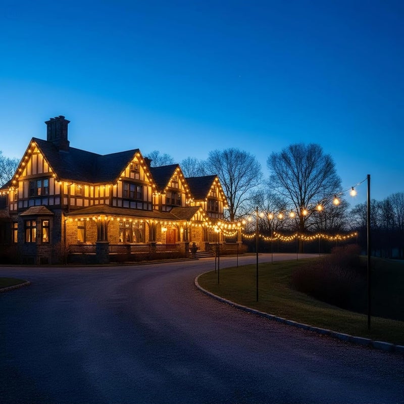 RTTY 300FT Modular Professional Outdoor String Lights System with 150 G40 Bulbs(3x100FT)-Configure for Estate Borders, Multi-Area Event Sites, Commercial Corridors & Permanent Installations - Image 2